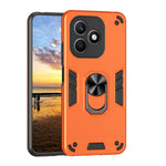 WANLONFENG for Honor X8d 4G YS Series Case Kickstand Shockproof PC TPU Phone Cover with 2Pcs Tempered Glass Film