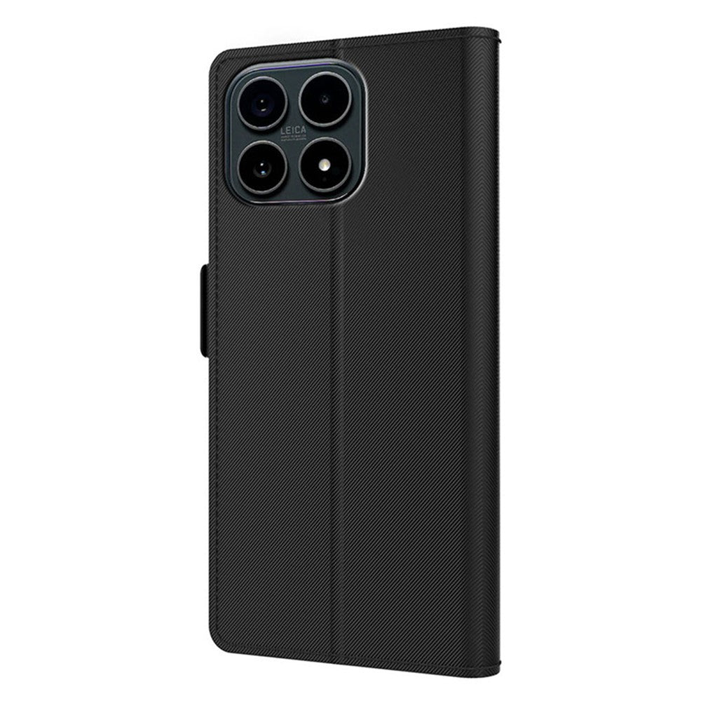 Xiaomi 17 Max-skal PU+TPU magnetiskt fällbart mobilskal med stativ