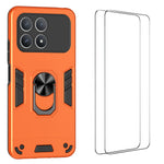 WANLONFENG för Xiaomi Poco F8 Pro 5G / Xiaomi Redmi K90 5G YS-seriens skal, stötsäkert PC TPU-mobilskal med 2 st. härdat glasfilm