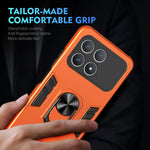 WANLONFENG för Xiaomi Poco F8 Pro 5G / Xiaomi Redmi K90 5G YS-seriens skal, stötsäkert PC TPU-mobilskal med 2 st. härdat glasfilm