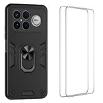 WANLONFENG for Xiaomi Poco F8 Ultra / Xiaomi Redmi K90 Pro Max 5G YS Series Case Kicktand Shockproof PC TPU Phone Cover with 2Pcs Tempered Glass Film