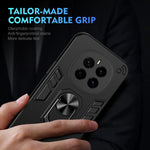 WANLONFENG for Honor Magic7 5G YS Series Case Kicktand Shockproof PC TPU Phone Cover with 2Pcs Tempered Glass Film