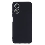 For Oppo A17 4G / A17k 4G Non-slip Liquid Silicone Phone Case Shockproof Back Cover with Strap
