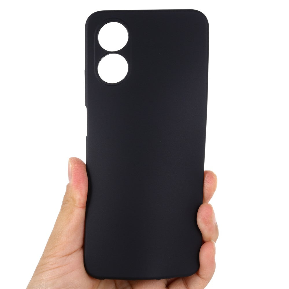 For Oppo A17 4G / A17k 4G Non-slip Liquid Silicone Phone Case Shockproof Back Cover with Strap