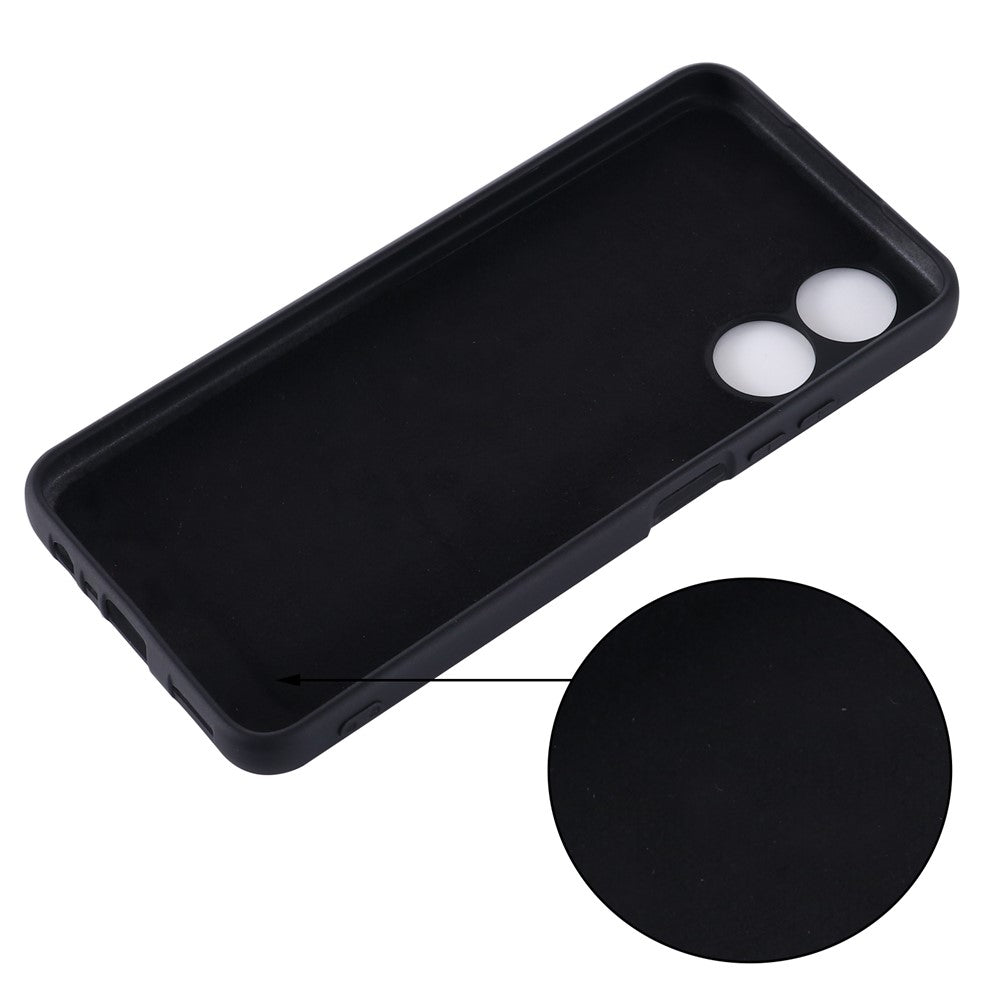 For Oppo A17 4G / A17k 4G Non-slip Liquid Silicone Phone Case Shockproof Back Cover with Strap