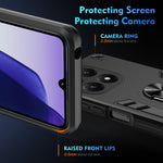 WANLONFENG för Xiaomi 15T YS-seriens skal, stötsäkert PC TPU-mobilskal med 2 st. härdat glasfilm