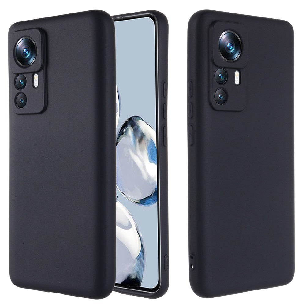 Protective Phone Case for Xiaomi 12T Pro 5G, Lightweight Anti-Scratch Liquid Silicone Back Cover with Strap