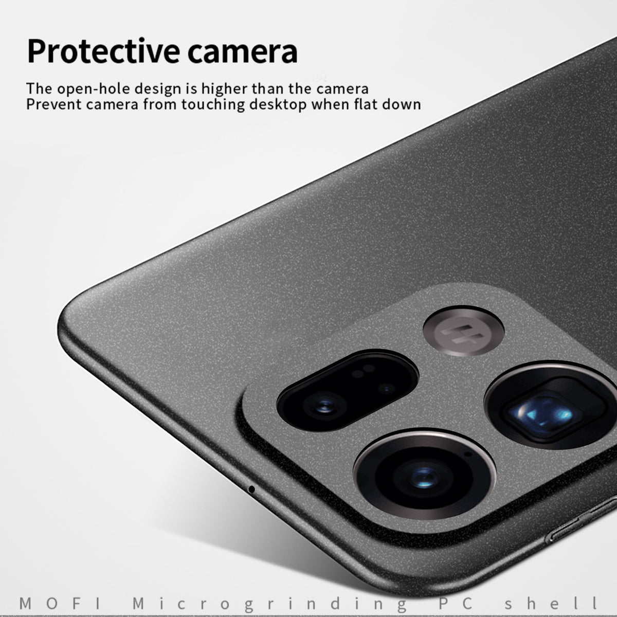 MOFI för Oppo Find X9 5G Shield Matte Series PC-skal Slim Fit-mobilskydd