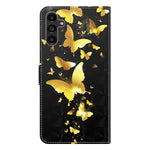 Samsung Galaxy A54 5G PU-läder 3D-mönstertryck mobilskal Fullt skyddande vikbart mobilskal stativ plånbok med rem