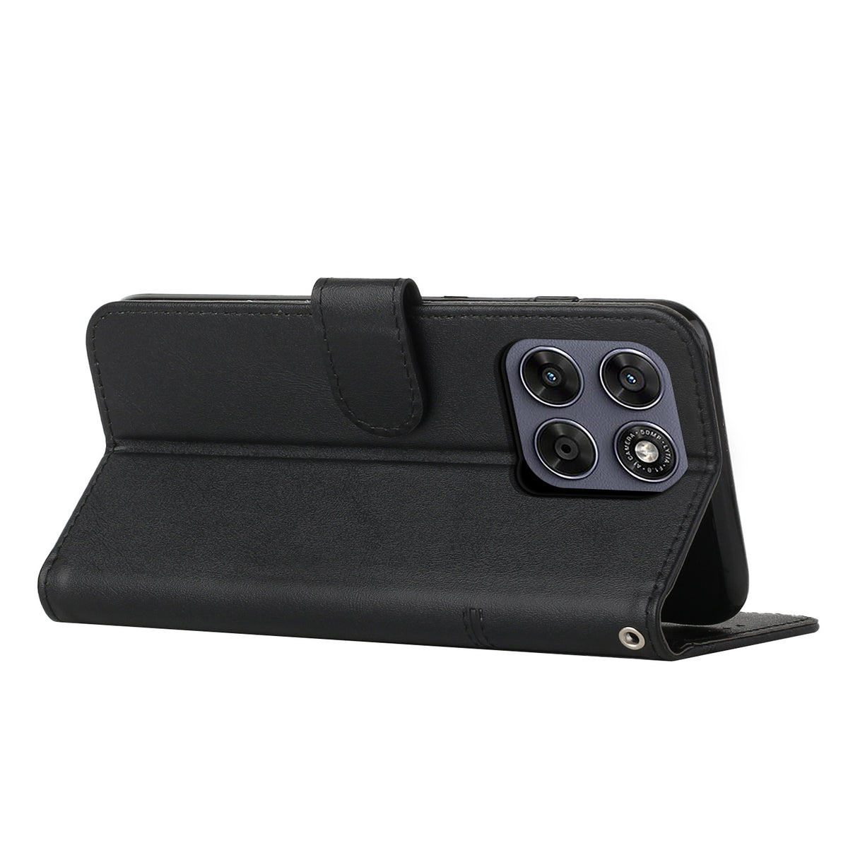 For Motorola Edge 70 Pro 5G Leather Phone Case  Foldable Stand Wallet Flip Cover with Strap