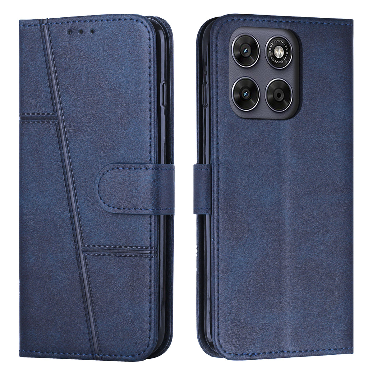 For Motorola Edge 70 Pro 5G Leather Phone Case  Foldable Stand Wallet Flip Cover with Strap