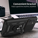 Ringholder Kickstand Telefoncover til Samsung Galaxy A54 5G, PC + TPU Dropproof Cover med Skydbart Kamerabeskyttelse