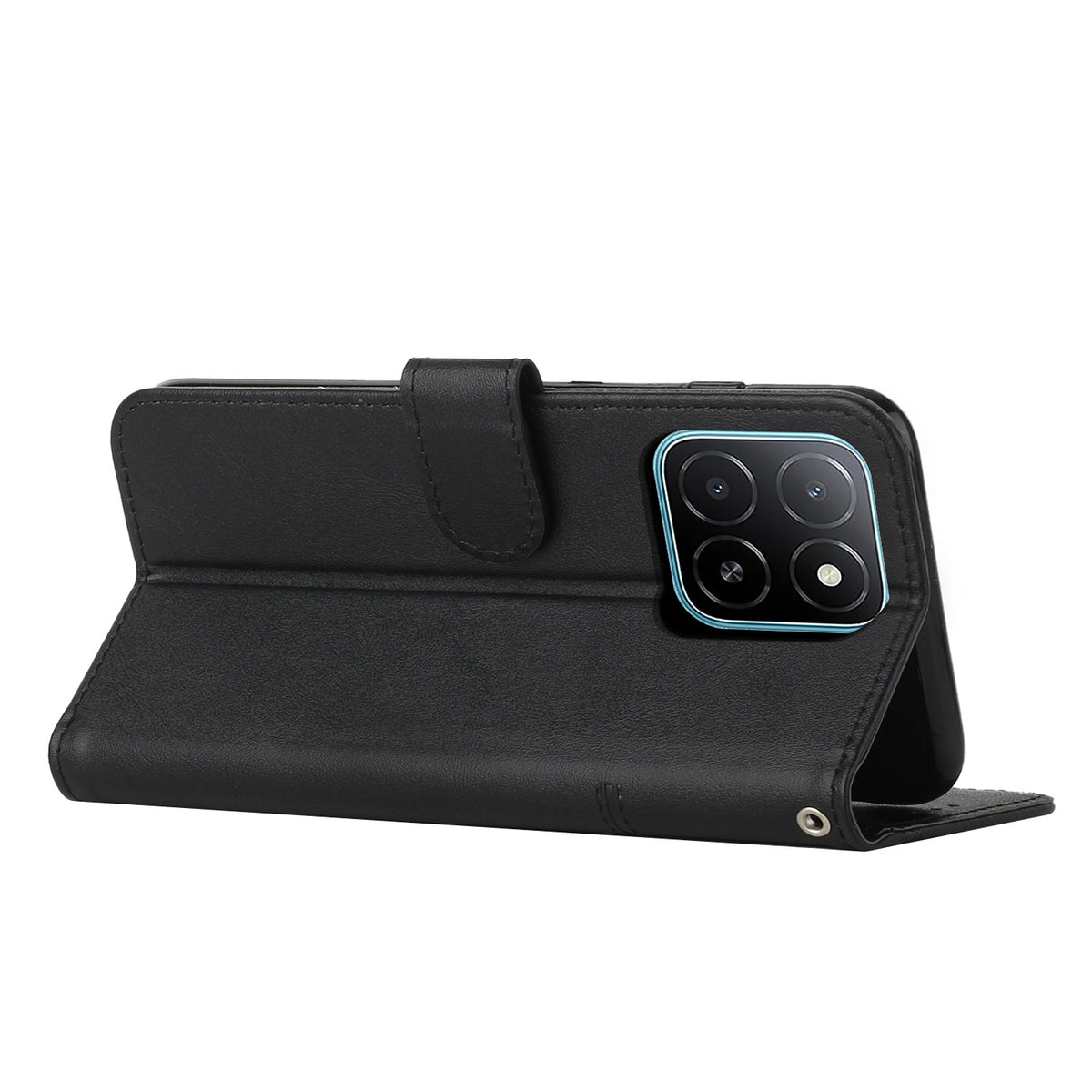 For Honor 600 Smart 5G / X7e Plus 5G Leather Phone Case  Foldable Stand Wallet Flip Cover with Strap