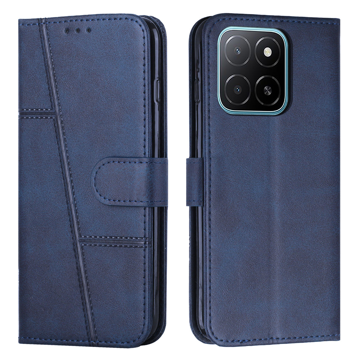 For Honor 600 Smart 5G / X7e Plus 5G Leather Phone Case  Foldable Stand Wallet Flip Cover with Strap