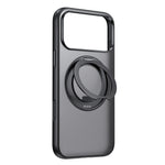 MCDODO PC-1872 for iPhone 17 Pro Max Magnetic Case 360° Ring Kickstand PC + TPU Phone Cover