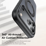 MCDODO PC-1872 for iPhone 17 Pro Max Magnetic Case 360° Ring Kickstand PC + TPU Phone Cover