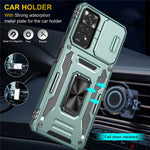 Armor Series for Xiaomi Redmi Note 12 Pro 4G / 11 Pro 4G (MediaTek) / Note 11 Pro 5G (Qualcomm) Slide Camera Protection Case Kickstand PC + TPU Impact-Resistant Cover