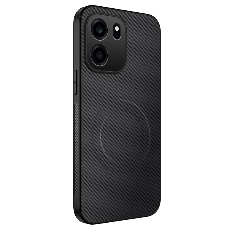 WANLONFENG för OnePlus Turbo 6V 5G / OnePlus Nord CE6 5G TQ-serien Magnetiskt skal Kolfiberstruktur PC TPU mobilskal