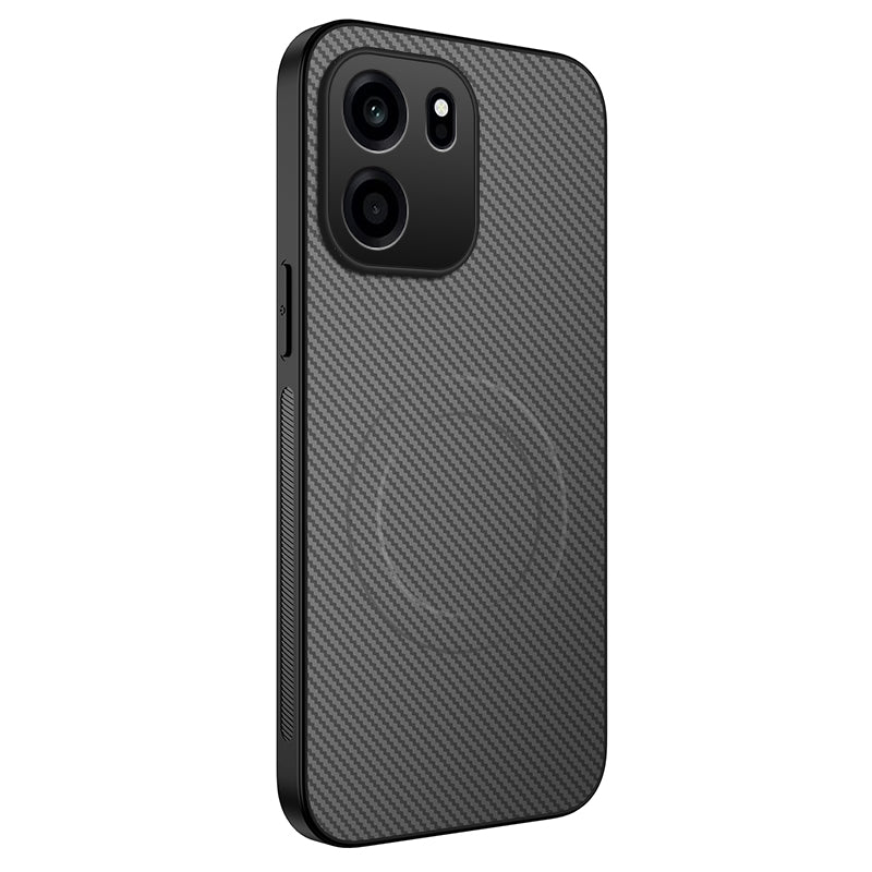 WANLONFENG för OnePlus Turbo 6V 5G / OnePlus Nord CE6 5G TQ-serien Magnetiskt skal Kolfiberstruktur PC TPU mobilskal