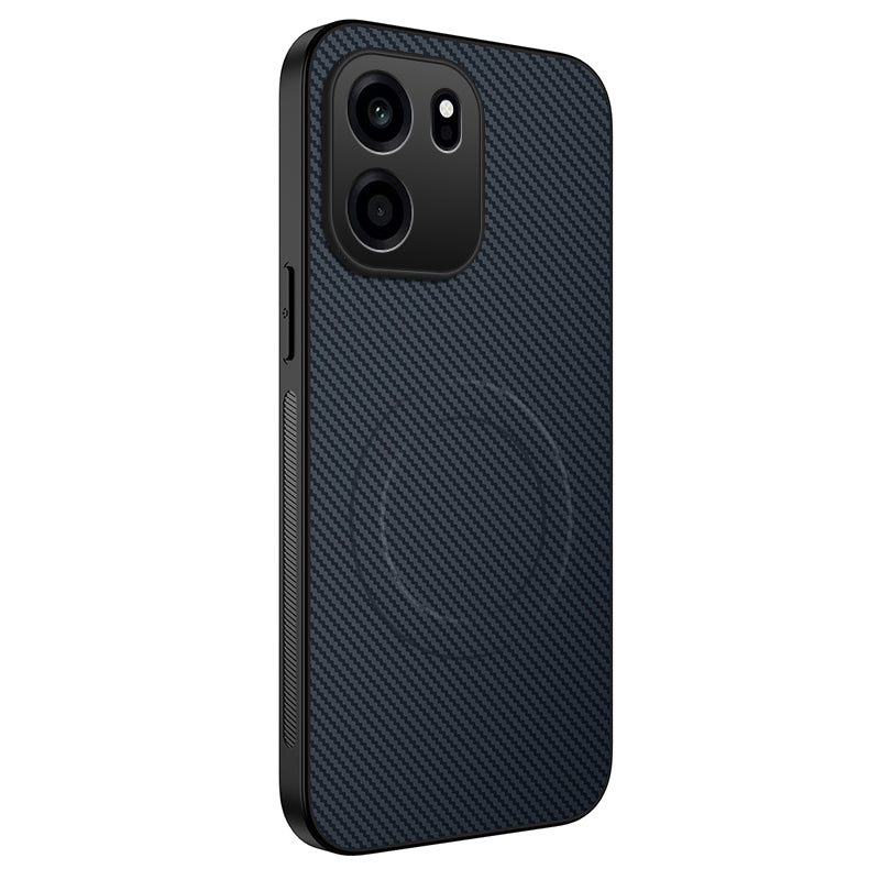 WANLONFENG för OnePlus Turbo 6V 5G / OnePlus Nord CE6 5G TQ-serien Magnetiskt skal Kolfiberstruktur PC TPU mobilskal