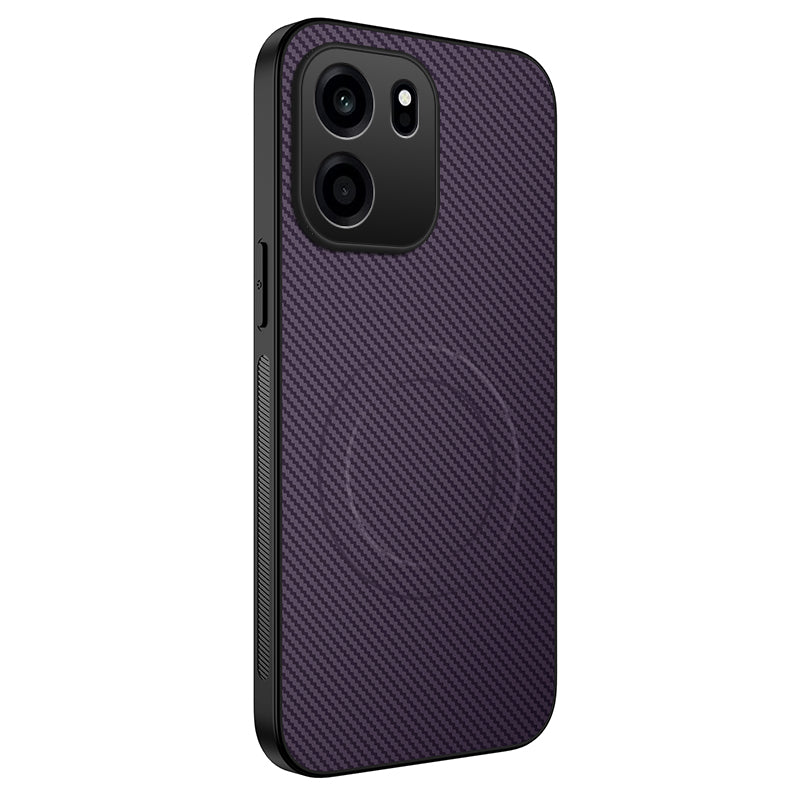 WANLONFENG för OnePlus Turbo 6V 5G / OnePlus Nord CE6 5G TQ-serien Magnetiskt skal Kolfiberstruktur PC TPU mobilskal
