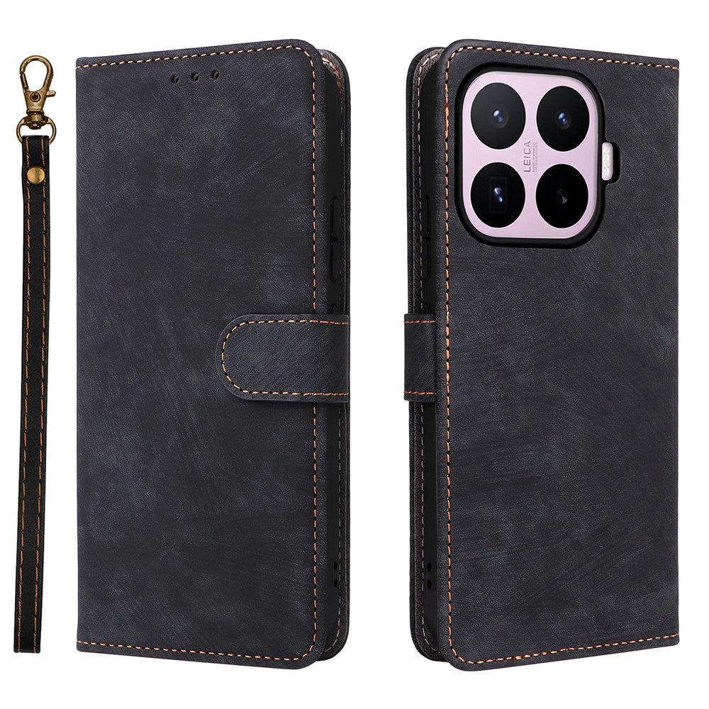 For Xiaomi 17T Pro Case Wallet RFID Blocking PU Leather Phone Cover Stand with Strap