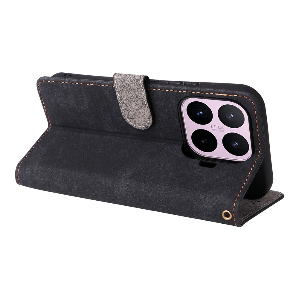For Xiaomi 17T Pro Case Wallet RFID Blocking PU Leather Phone Cover Stand with Strap
