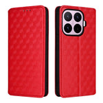 For Xiaomi 17T Pro Case Wallet Rhombus Imprinted PU Leather Phone Cover