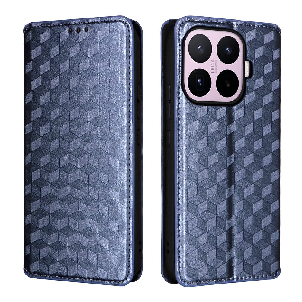 For Xiaomi 17T Pro Case Wallet Rhombus Imprinted PU Leather Phone Cover