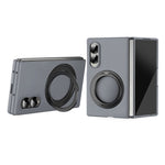 Til Samsung Galaxy Z Fold8 Magnetisk Cover Ring Kickstand Hårdt PC-etui med Hærdet Glas Skærmfilm