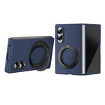 Til Samsung Galaxy Z Fold8 Magnetisk Cover Ring Kickstand Hårdt PC-etui med Hærdet Glas Skærmfilm