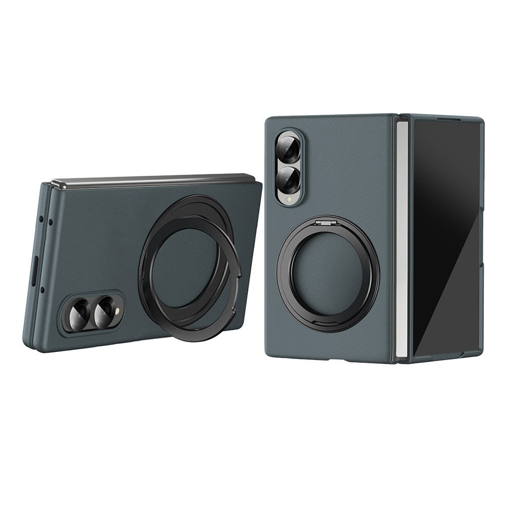 Til Samsung Galaxy Z Fold8 Magnetisk Cover Ring Kickstand Hårdt PC-etui med Hærdet Glas Skærmfilm