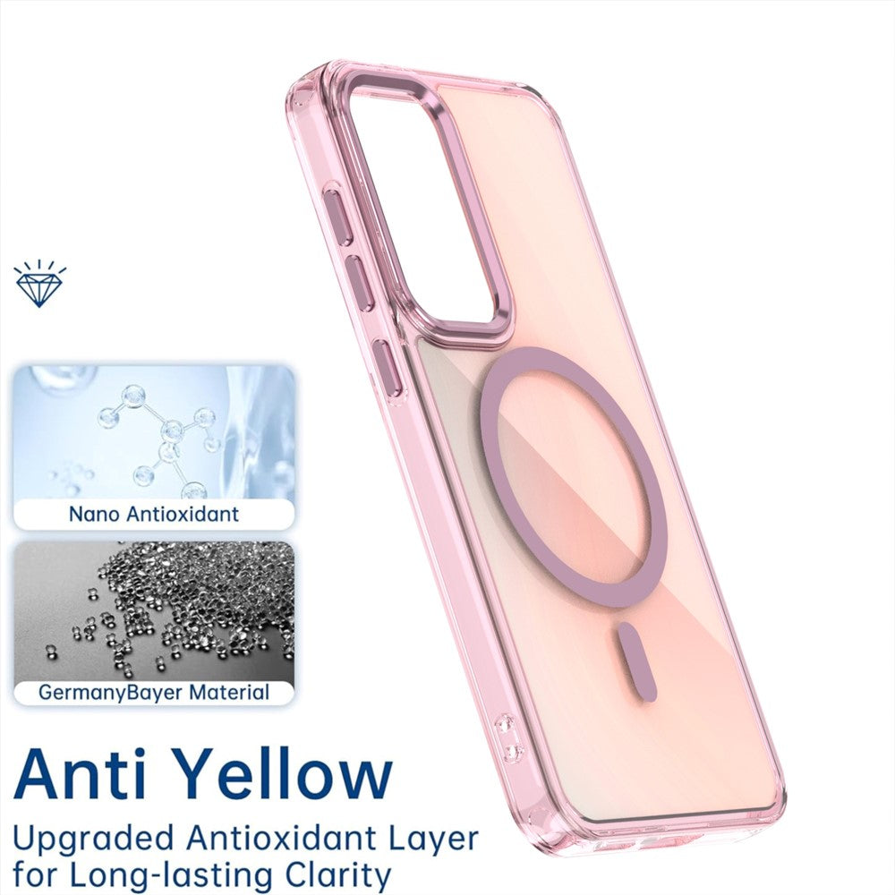 Til Samsung Galaxy S26 FE magnetisk etui farveskiftende TPU-bagcover