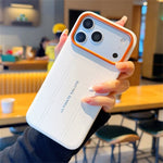 For iPhone 17 Pro Case Leather Texture PC + TPU Anti-slip Phone Protective Cover