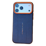 For iPhone 17 Pro Case Leather Texture PC + TPU Anti-slip Phone Protective Cover