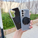 Til Samsung Galaxy S26+ Cover med Roterende Ringholder Kickstand TPU + Akryl Stødsikker Telefoncover