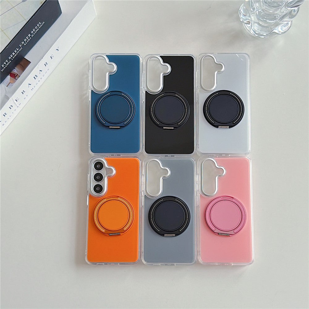 Til Samsung Galaxy S26+ Cover med Roterende Ringholder Kickstand TPU + Akryl Stødsikker Telefoncover
