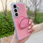 Til Samsung Galaxy S26+ Cover med Roterende Ringholder Kickstand TPU + Akryl Stødsikker Telefoncover