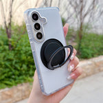 Til Samsung Galaxy S26+ Cover med Roterende Ringholder Kickstand TPU + Akryl Stødsikker Telefoncover