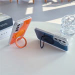 For Samsung Galaxy S25+ / S24+ Case Rotating Ring Holder Kickstand TPU + Acrylic Shockproof Phone Cover