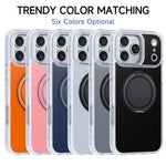 For iPhone 17 Pro Max Case Rotating Ring Holder Kickstand TPU + Acrylic Shockproof Phone Cover