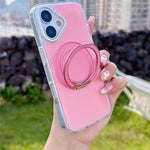 Til iPhone 16 Plus Cover Drejelig Ringholder Kickstand TPU + Akryl Stødsikkert Telefoncover
