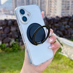 Til iPhone 16 Plus Cover Drejelig Ringholder Kickstand TPU + Akryl Stødsikkert Telefoncover