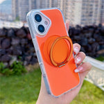 Til iPhone 16 Plus Cover Drejelig Ringholder Kickstand TPU + Akryl Stødsikkert Telefoncover