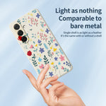 For Samsung Galaxy A37 5G Case Colorful Flower Branches Pattern Printing Straight Edge TPU Phone Back Cover