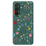 For Samsung Galaxy A37 5G Case Colorful Flower Branches Pattern Printing Straight Edge TPU Phone Back Cover