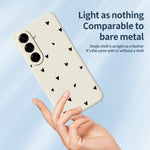 Til Samsung Galaxy A37 5G Cover med små hjerter mønster, lige kant, TPU telefonbagcover
