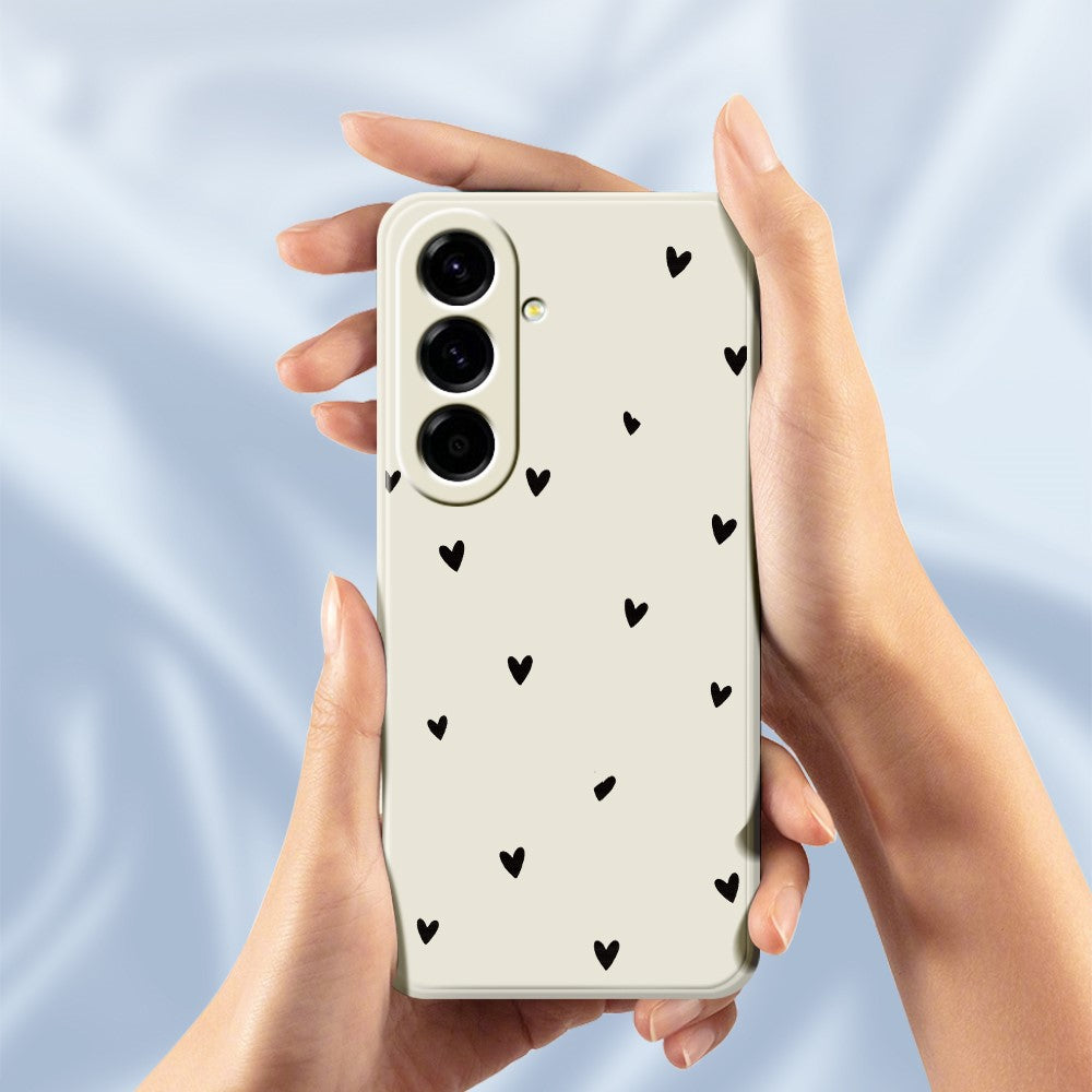 Til Samsung Galaxy A37 5G Cover med små hjerter mønster, lige kant, TPU telefonbagcover
