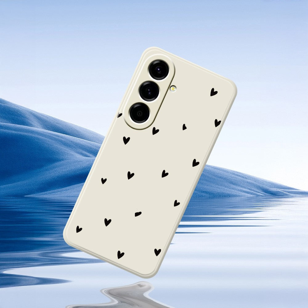 Til Samsung Galaxy A37 5G Cover med små hjerter mønster, lige kant, TPU telefonbagcover