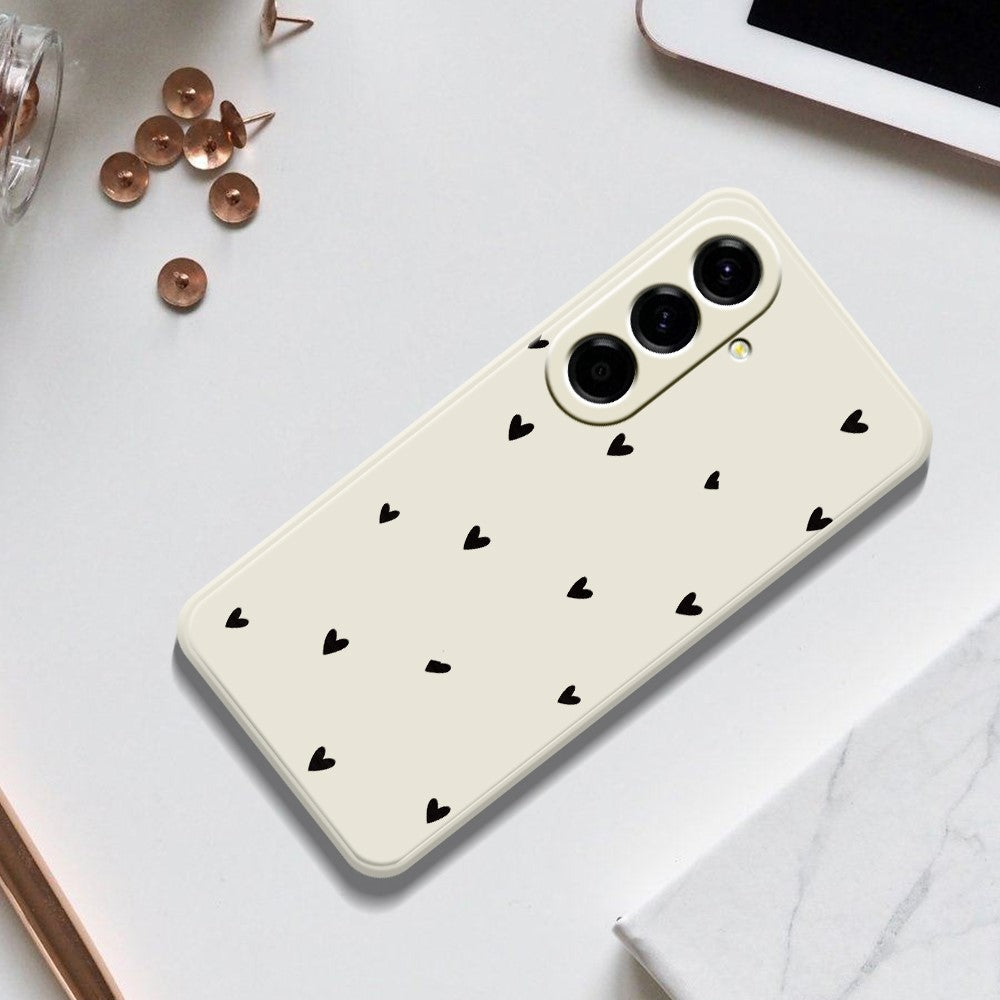 Til Samsung Galaxy A37 5G Cover med små hjerter mønster, lige kant, TPU telefonbagcover